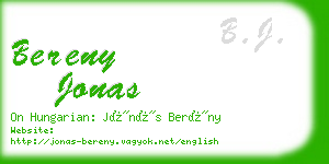 bereny jonas business card